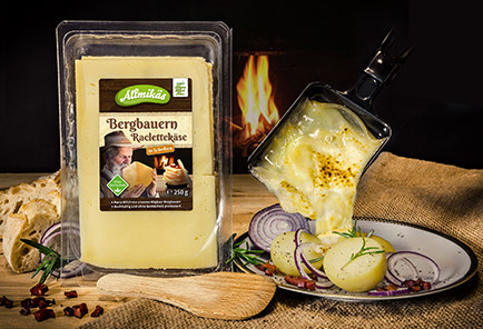 Bergbauern Raclettekäse <br/> in Scheiben