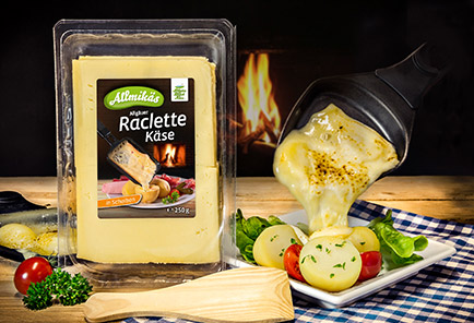 Allgäuer Raclette Käse <br/> in Scheiben