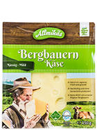 Bergbauern Käse mild in Scheiben