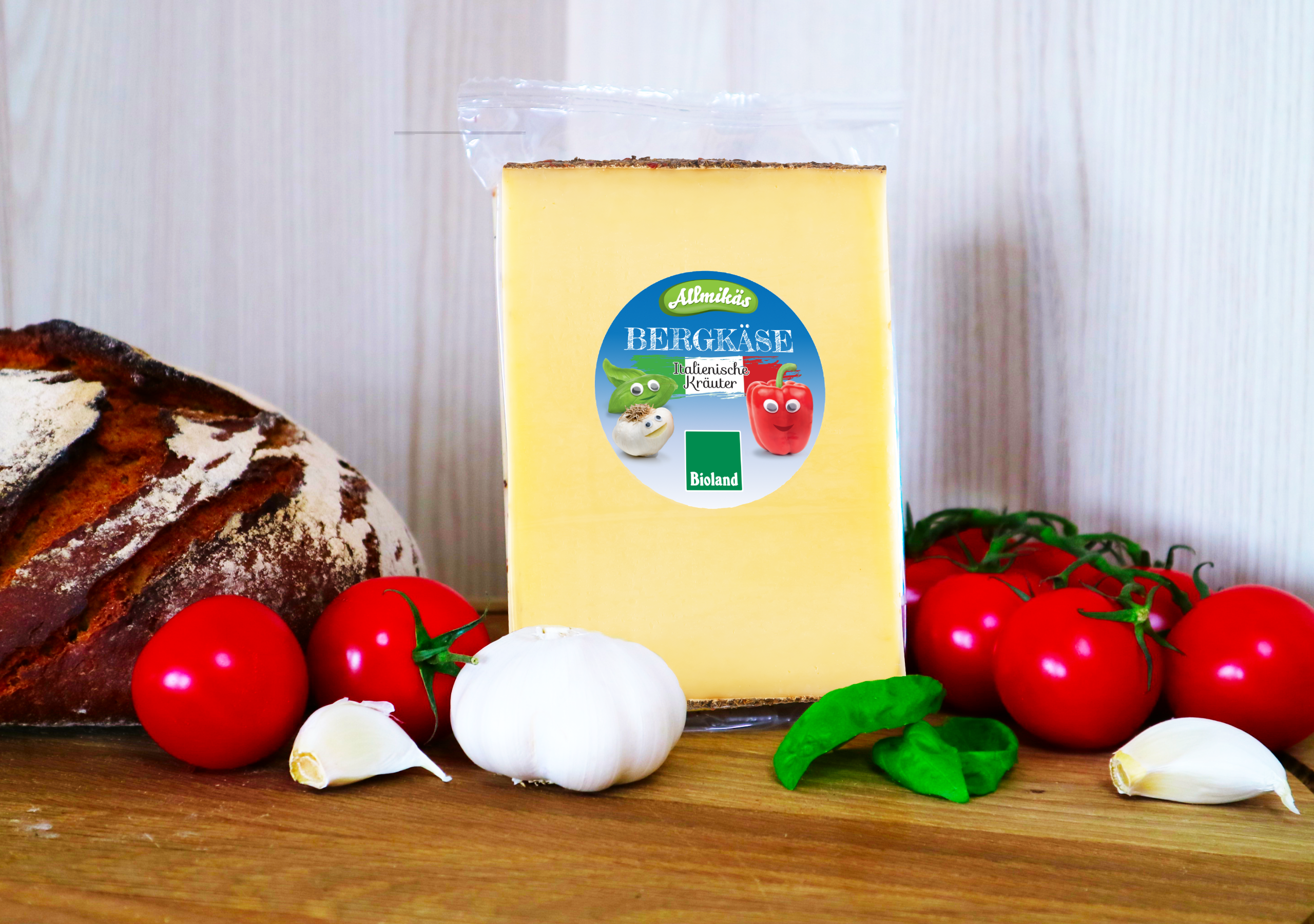 Bio Bergkäse Italienische Kräuter (Bioland)